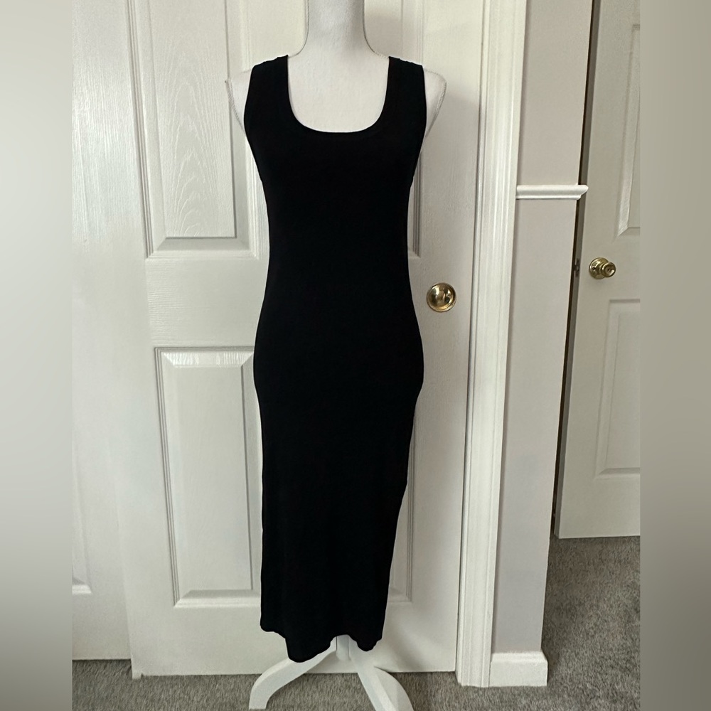 H&M black midi dress
